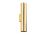 Lampada Da Parete Lagos 2 Oro Lucido 2Xgu10 10W Acciaio 30X8X6Cm Sollux Lighting