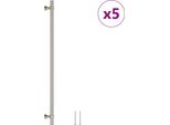 Vidaxl Maniglie Per Mobili 5 Pezzi Argento 320 Mm Acciaio Inox