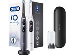 Oral-B | Electric Toothbrush | Io8 Series Duo | Rechargeable | For Adults | Number Of Brush Heads Included 2 | Number Of Teeth Brushing Modes 6 | Black Onyx/White