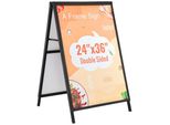 Cartellone Pubblicitario Ferma-Clienti - Supporto Per Marciapiede 61 X 91 Cm - Supporto Pubblicitario A-Frame In Acciaio Q235 Per Ristoranti, Bar, Caffetterie, Aziende - Supporto Per Poster Per Opzioni Pubblicitarie Versatili.