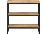 Vidaxl Tavolo Consolle 70X35X70 Cm Legno Massiccio Grezzo Mango