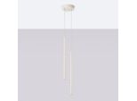 Lampada A Sospensione Pastelo 2 Beige 2Xg9 8W Acciaio 104X15X15Cm Sollux Lighting
