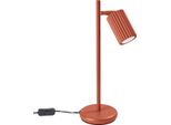 Lampada Da Tavolo Karbon Rosso Ocra 1Xgu10 10W Alluminio 43X19.5X14.5Cm Sollux Lighting