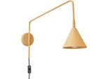 Lampada Da Parete Nox Oro 1Xe14 10W Acciaio 30X61X14Cm Sollux Lighting