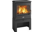 Stufa A Legna In Ghisa Nera Da 5 Kw Godin 388150Peintanthracite