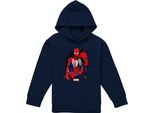 Spider-Man - Felpa Con Cappuccio "Symbiote"" Per Bambini, Pullover TV23173 (152-158) (Navy)"