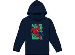 Spider-Man - Felpa Con Cappuccio "Wall Crawling"" Per Bambini TV23484 (152-158) (Navy)"