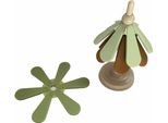 Inf Sottopentola Pieghevole In Silicone Serie Natalizia - 2 Pezzi, Resistente Al Calore Verde+Marrone