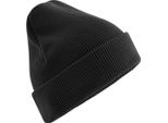 Beechfield - Berretto Da Uomo/Donna Unisex, Pesante, In Cotone Organico PC7859 (Taglia Unica) (Nero)
