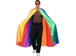 Smiffys - Mantello Arcobaleno Per Uomo/Donna Unisex, Costume SM3438 (Taglia Unica) (Multicolore)