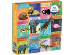 Mudpuppy Puzzle Safari Collage 500 Pezzi