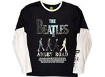 The Beatles - Maglietta "Abbey Road Infill"" Per Uomo/Donna Unisex, Manica Lunga RO14917 (L) (Nero/Bianco)"