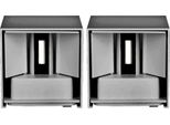 V-TAC Led Applique Quadrate - Bridgelux - IP65 Impermeabile - Grigio - 5W - 700 Lumen - 3000K - Confezione Da 2 Pezzi