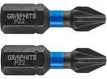 Graphite Punte Ad Impatto PZ2 X 25 Mm, 2 Pz.