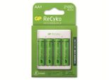 Caricatore Usb E411 + 4X Batterie Ricaricabili Recyko Aa 2100Mah
