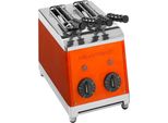 Milantoast Sandwichtoaster mit Zangen, Farbe:Orange