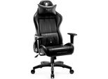 Diablo X-One 2.0 Gaming Chair Sedia Da Ufficio Braccioli Regolabili Design Ergonomico Cuscino Collo/Glutei Dimensioni Normali Nero