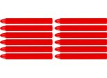 Neo Tools Gesso Tecnico Per Marcatura, Rosso, 12 Pezzi