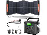 Swarey S160 300W (600W Di Picco) Power Station Generatore Solare Con Pannello Solare Da 100W, PD65W Type-C 222Wh/60000Mah Caricabatterie Power Bank