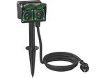 Presa Da Giardino Schuko 4 Vie 2M 3X1,5Mm²