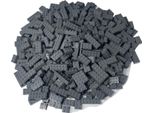 Mattoncini Lego® A Due File Grigio Scuro Nuovo! Quantità 100X - Ogni Mix Assemblato Singolarmente