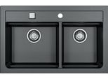 Lavello In Granito Alveus Atrox 50 Carbon 91 790X500 Mm 1132002