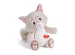 Nici Peluche Love Fluffy Gatto 35Cm, Seduto, Verde