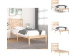 Vidaxl Letto In Legno Massiccio Di Pino 90X190 Cm - Letti E Strutture Letto