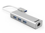 Hamlet XHUB330LAN Replicatore Di Porte E Docking Station Per Laptop Usb 3.2 Gen 1 (3.1 Gen 1) Type-A Argento
