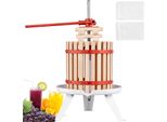 Vevor Pressa Per Frutta Spremiagrumi 12 L, Pressa Per Frutta 25 X 25 Cm In Legno Di Zelkova Pressa Manuale Per Frutta, Pressa Per Mele Pressa Per Vino Pressa Per Purea Spremiagrumi Mulino Per Frutta Con Sacchetti Filtranti