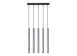Lampada A Sospensione Pastelo 5L In Cemento 5Xg9 8W Calcestruzzo 110X5X45Cm Sollux Lighting