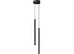 Lampada A Sospensione Pastelo 2 Nero 2Xg9 8W Acciaio 118X15X15Cm Sollux Lighting