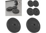 Vidaxl Piastre Per Pesi 4 Pezzi 30 Kg Cemento - Piastra Per Pesi - Disco Per Pesi - Disco Per Bilanciere