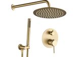 Set Doccia Rea Lungo Grip Brush Gold + Box
