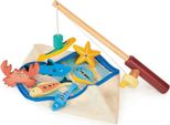 Gioco Di Pesca Mentari, Giocattolo Magnetico In Legno Per Bambini