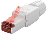 Goobay 65942 Spina RJ45 Cablata In Campo Cat 6, Utp Non Schermata - Per Cavi Di Diametro 5,0-8,5 Mm, Con Tappo A Vite, Montaggio Lsa Senza Attrezzi