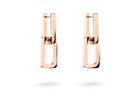 Paar Creolen Liebeskind Berlin "Schmuck Geschenk Edelstahl Ohrringe The Mini Link", Rosa (RoséGoldfarben), Ohrringe, Damen, 10Mm, Edelstahl, EinhäNger Abnehmbar