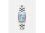 Quarzuhr Liebeskind Berlin "Classic Square", Blau (Silberfarben, Hellblau), Armbanduhren, Damen, Quarzuhr, Armbanduhr, Damenuhr, Edelstahlarmband, Analog