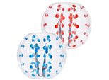 Palla Gonfiabile Di Collisione Palla Paraurti 2 Pezzi - 1,2 M X 1,03 M - Corpo In Pvc Vescica Palla Di Rimbalzo Per Esterni - Rosso + Blu Punti Palla Paraurti Gonfiabile