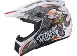 Casco Da Cross Casco Per Bambini Casco Da Moto Motocross Mejia Bianco Opaco Quad Taglia Xl