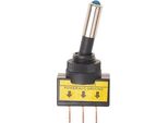 Interruttore A Levetta Led Blu 12V-Max. 20A