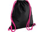 Borsa Da Palestra Bagbase Icon BC3396 (Taglia Unica) (Nero/Fucsia)