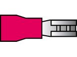 Carpoint Manicotto Connettore Piatto 559 Rosso 2,8X0,5Mm 10 Pezzi