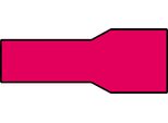 Carpoint Manicotto Connettore Piatto 1541 Rosso 6,3X0,8 Mm 10 Pezzi
