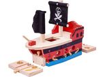 Bigjigs Pista Di Legno Nave Pirata