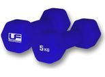 Manubri In Neoprene Urban Fitness Blu - 2 X 5 Kg - Set Esagonale