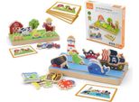 Puzzle Educativo In Legno 2In1 Viga