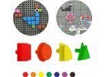 Masterkidz Set Di Chiodini A Forma Di Forme Geometriche, 64 Pezzi Per Lavagne Stem
