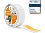 Quest Battiscopa In Pvc 70X20Mm, 25M, Autoadesivo, Battiscopa Morbido, Flessibile, Bianco