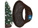 Gonna Per Albero Di Natale Kotarbau® In Salice Ø 55 Cm, Supporto Per Albero Di Natale Marrone Scuro In Rattan Naturale, Cesto Per Albero Di Natale, Copertura Per Albero Di Natale